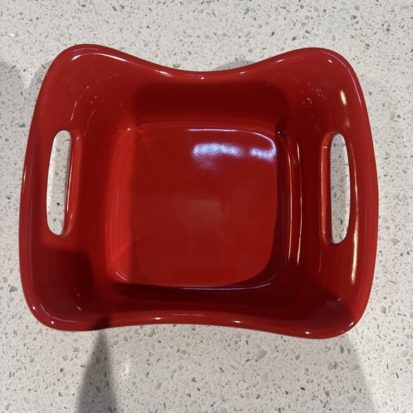 Rachael Ray Stoneware 10oz Baking Dish's Red H-016 Lot Of 4 - Picture 7 of 7